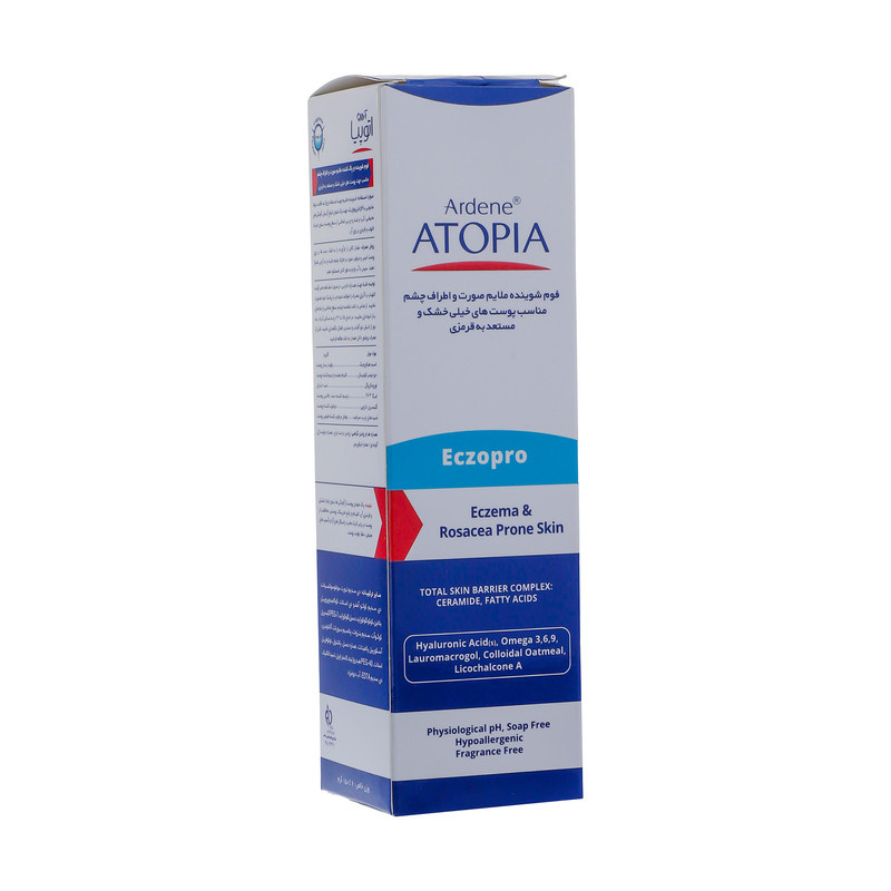 فوم شستوشوی صورت آردن آتوپیا مدل ECZOPRO حجم 150 میلیلیتر