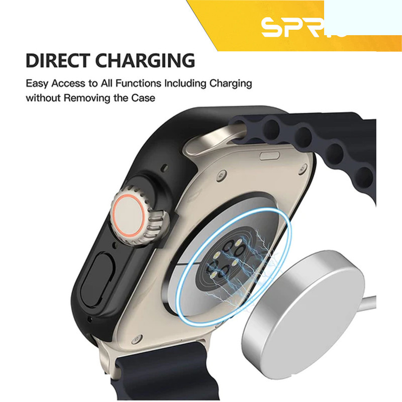 کاور اسپریگ مدل Cover-SC360 مناسب برای اپل واچ Ultra 49 میلیمتری به همراه محافظ صفحه نمایش کاور اسپریگ مدل Cover-SC360 مناسب برای اپل واچ Ultra 49 میلیمتری به همراه محافظ صفحه نمایش