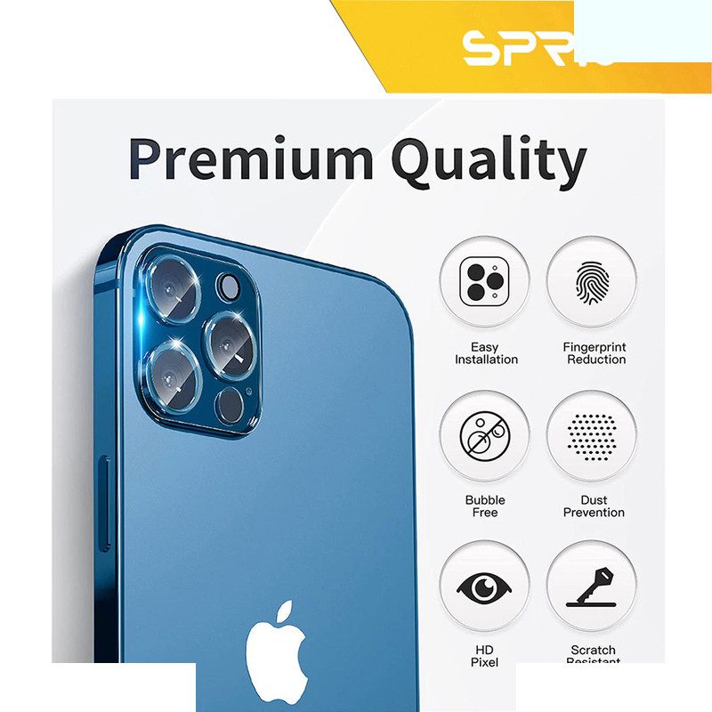 محافظ لنز دوربین اسپریگ مدل SH-SPG مناسب برای گوشی موبایل اپل iPhone 13 Pro / 13 Pro Max محافظ لنز دوربین اسپریگ مدل SH-SPG مناسب برای گوشی موبایل اپل iPhone 13 Pro / 13 Pro Max