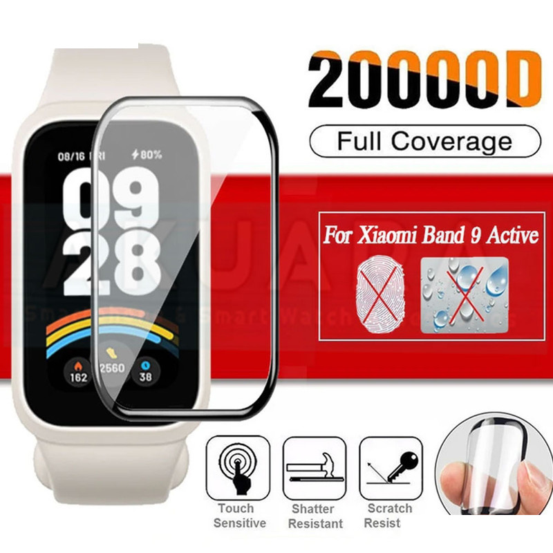 محافظ صفحه نمایش آکوآرا مدل PMMA GLS مناسب برای ساعت هوشمند شیائومی Smart Band 9 Active 46mm