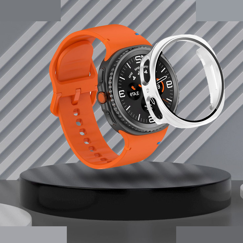 بند آکوآرا مدل Silic nv8 GRDH SL مناسب برای ساعت هوشمند سامسونگ Galaxy Watch 8 40mm به همراه کاور