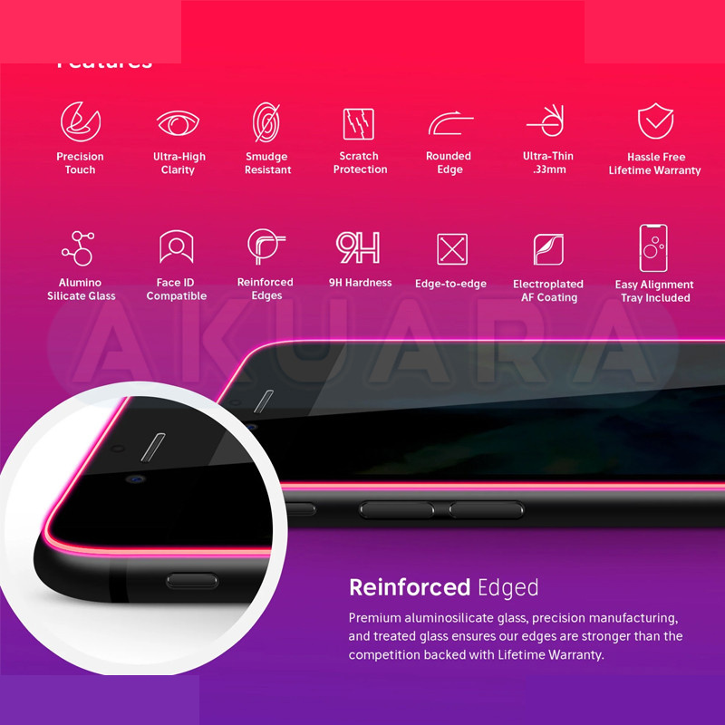 محافظ صفحه نمایش حریم شخصی آکوآرا مدل Prv AKU مناسب برای گوشی موبایل اپل iPhone 7 / 8 / SE 2020 / SE2022 محافظ صفحه نمایش حریم شخصی آکوآرا مدل Prv AKU مناسب برای گوشی موبایل اپل iPhone 7 / 8 / SE 2020 / SE2022
