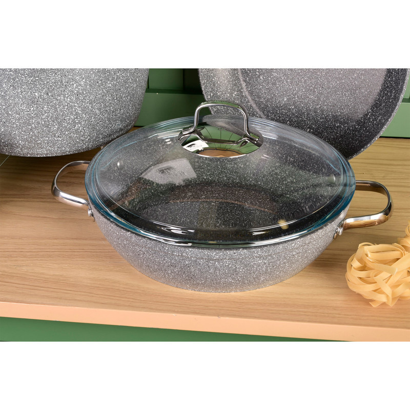 سرویس قابلمه و تابه گرانیتی 7 پارچه کرکماز کد 2892 سرویس قابلمه و تابه گرانیتی 7 پارچه کرکماز کد 2892