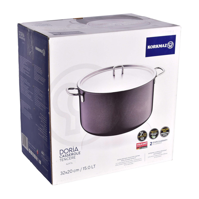 قابلمه گرانیتی کرکماز مدل DORIA کد 2976 سایز 32 قابلمه گرانیتی کرکماز مدل DORIA کد 2976 سایز 32