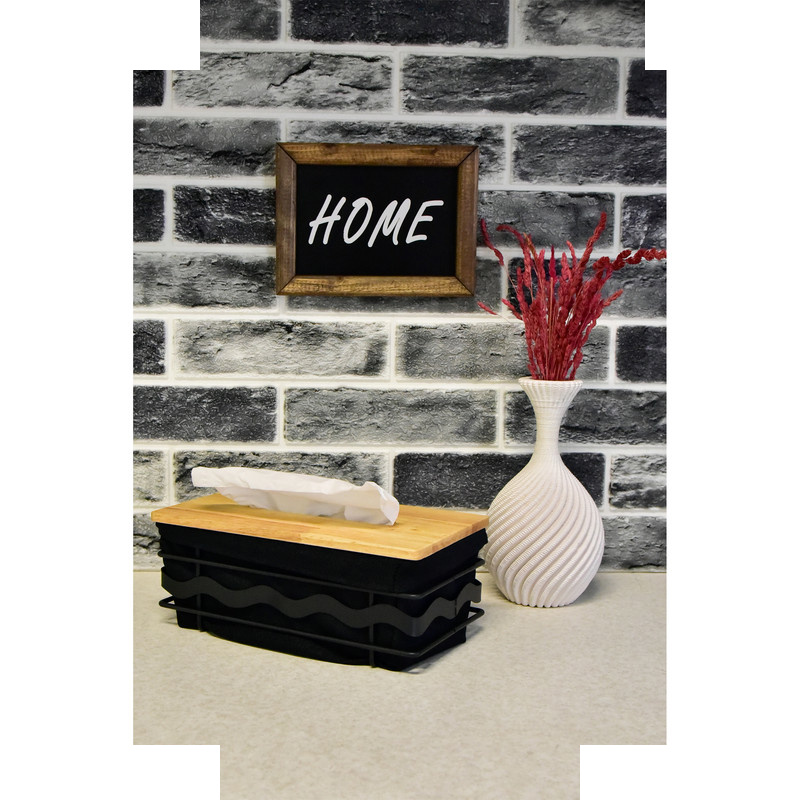 ست سطل و جای دستمال یونیک مدل فلزی کد 2929