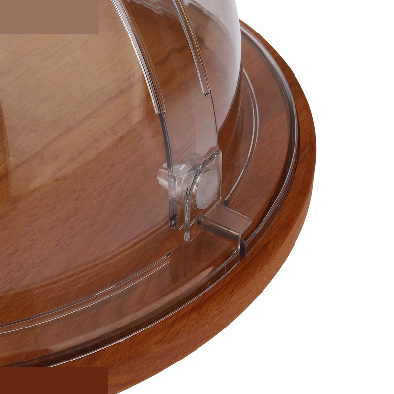 ظرف سرو کیک لیمون مدل پایه چوبی