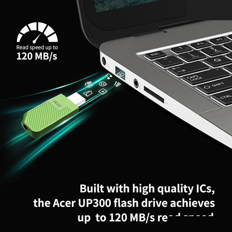 فلش مموری ایسر مدل UP300 ظرفیت 32 گیگابایت با رابط USB3.2 Gen1 فلش مموری ایسر مدل UP300 ظرفیت 32 گیگابایت با رابط USB3.2 Gen1