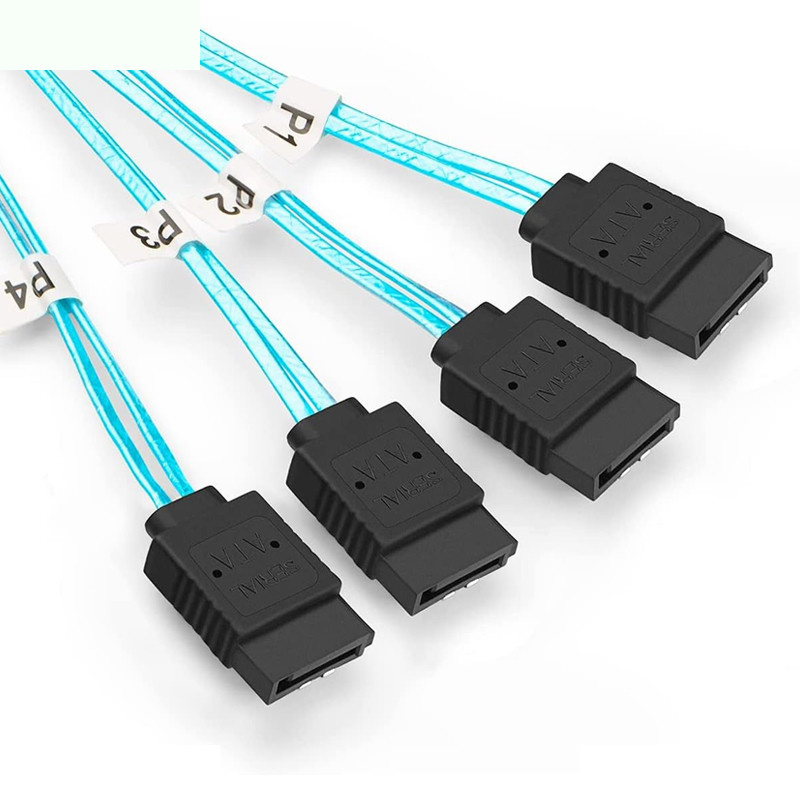 کابل تبدیل Mini SAS SFF-8088 به 4 پورت SATA اسمارطور مدل SM172 طول 2 متر کابل تبدیل Mini SAS SFF-8088 به 4 پورت SATA اسمارطور مدل SM172 طول 2 متر
