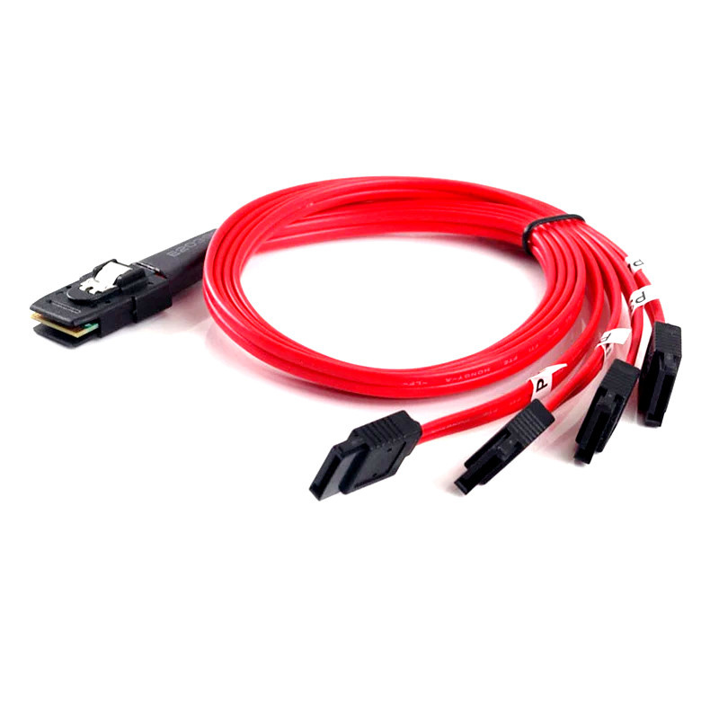 کابل تبدیل Mini SAS SFF-8087 به چهار SATA اسمارطور مدل SM75 کابل تبدیل Mini SAS SFF-8087 به چهار SATA اسمارطور مدل SM75