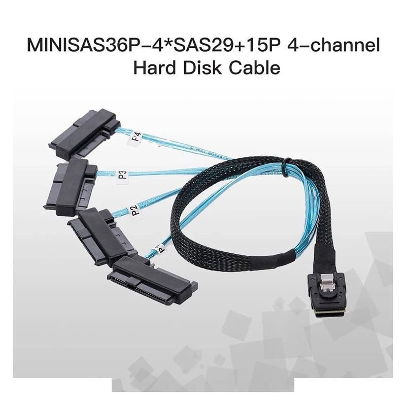 کابل تبدیل Mini SAS SFF-8087 به چهار پورت 29pin SFF-8482 با تغذیه ساتا 15 پین اسمارطور مدل SM275 کابل تبدیل Mini SAS SFF-8087 به چهار پورت 29pin SFF-8482 با تغذیه ساتا 15 پین اسمارطور مدل SM275