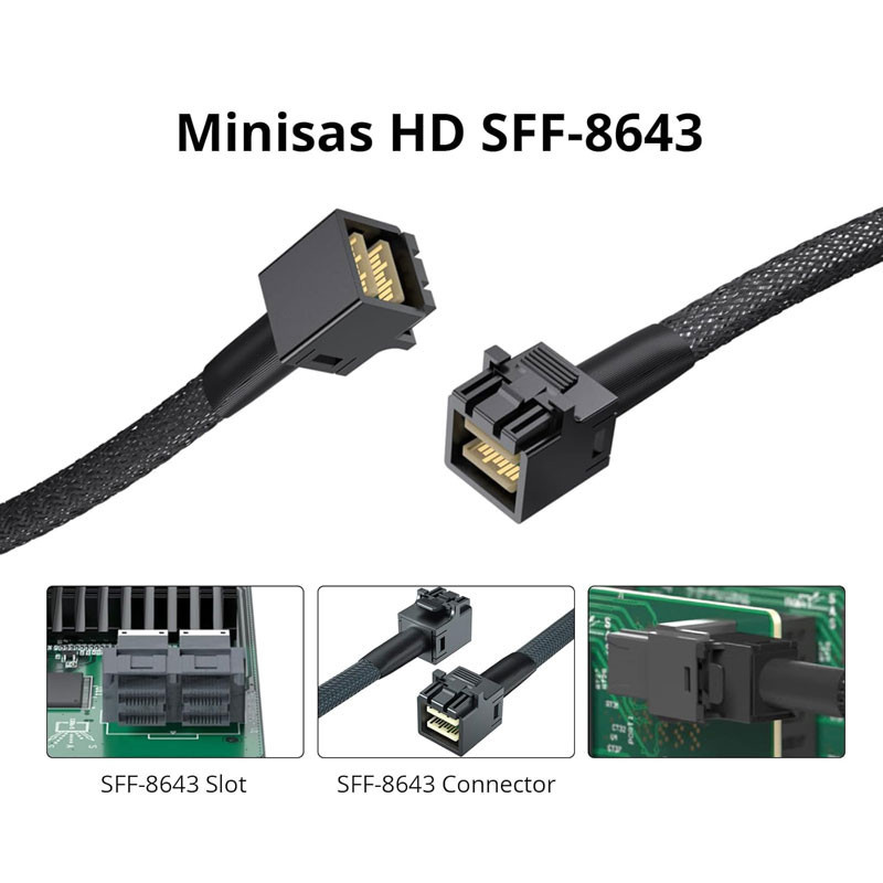 کابل تبدیل Mini SAS HD SFF-8643 به SFF-8643 اسمارطور مدل SM125 کابل تبدیل Mini SAS HD SFF-8643 به SFF-8643 اسمارطور مدل SM125