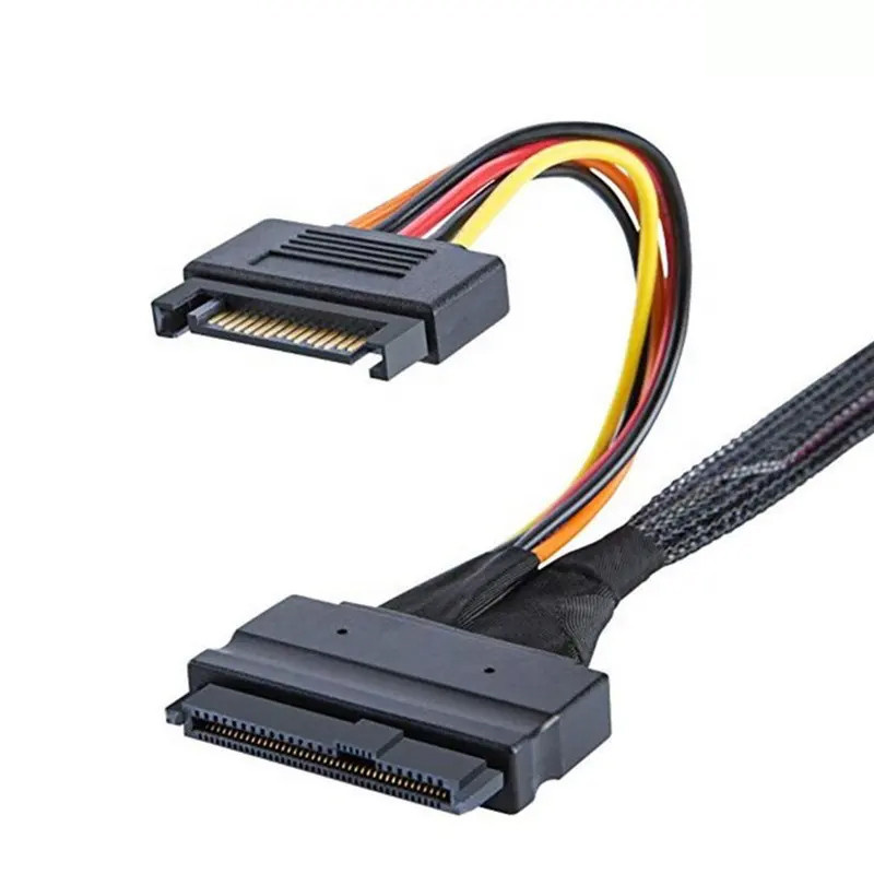کابل تبدیل SFF-8654 4i به SFF-8639 U.2 NVMe / SATA اسمارطور مدل SM65 کابل تبدیل SFF-8654 4i به SFF-8639 U.2 NVMe / SATA اسمارطور مدل SM65