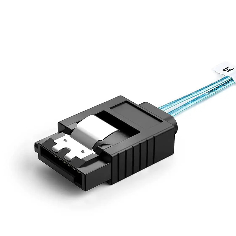 کابل تبدیل 1 به 4 Mini SAS SFF-8643 به SATA اسمارطور مدل SM105 کابل تبدیل 1 به 4 Mini SAS SFF-8643 به SATA اسمارطور مدل SM105