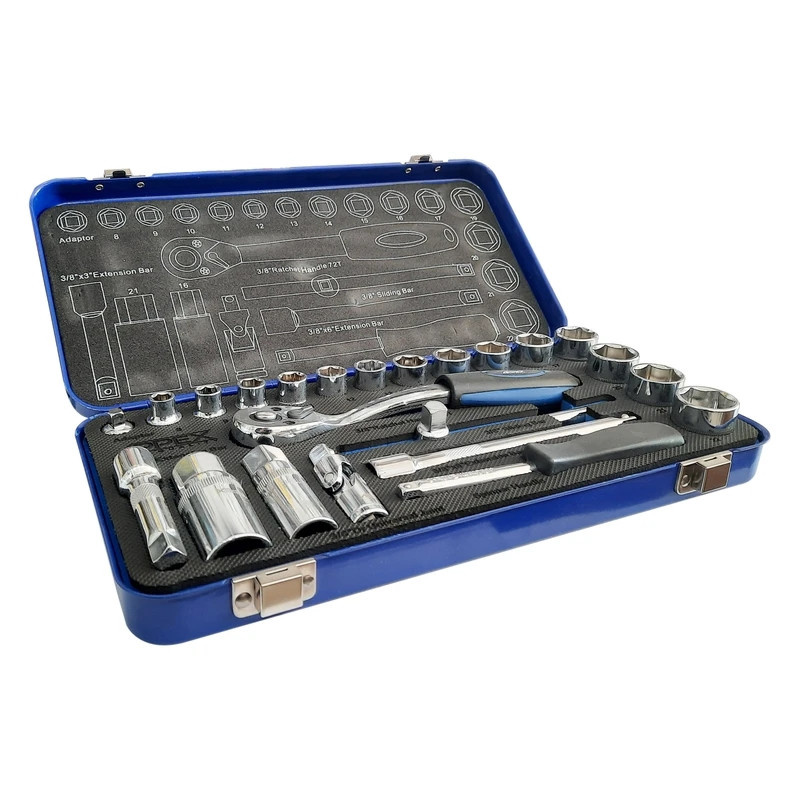 جعبه بکس اپکس مدل AJ-APX-1524 مجموعه 24 عددی جعبه بکس اپکس مدل AJ-APX-1524 مجموعه 24 عددی