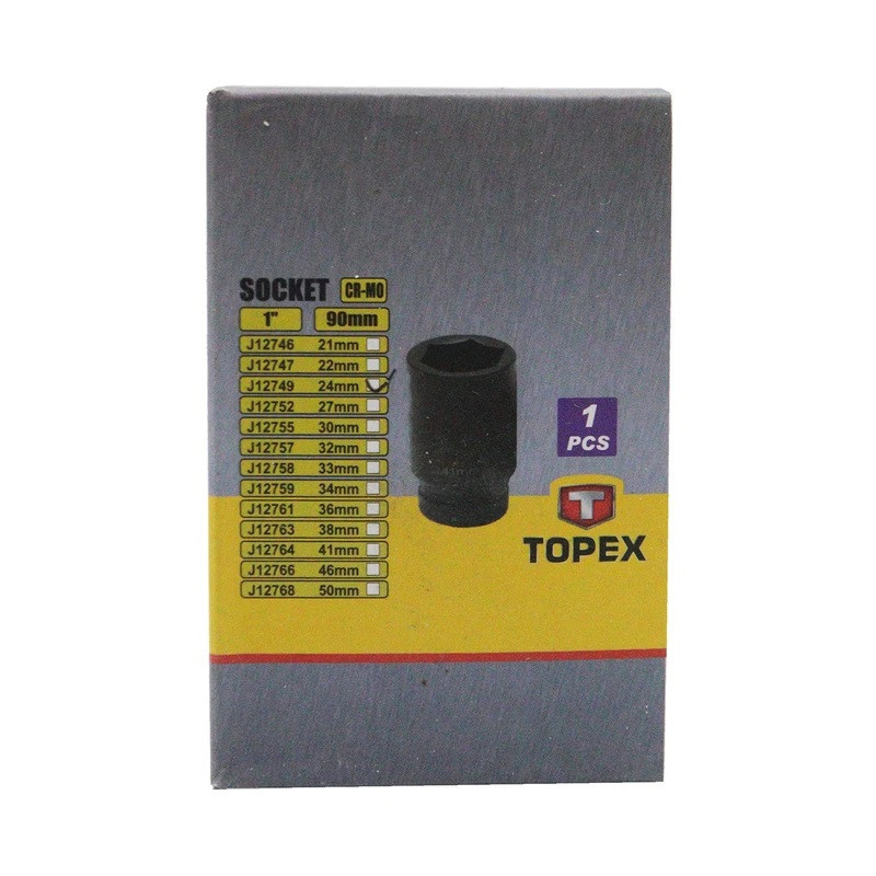 سری بکس تاپکس مدل فشار قوی کد SMT-TOPEX-1NCH-24MM--GAVI-BOLAND سایز 24 میلی متر سری بکس تاپکس مدل فشار قوی کد SMT-TOPEX-1NCH-24MM--GAVI-BOLAND سایز 24 میلی متر