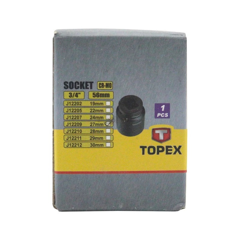 سری بکس تاپکس مدل فشار قوی کد SMT-TOPEX-3/4INCH-27MM--MESHKI-FESHAR GAVI سایز 27 میلی متر سری بکس تاپکس مدل فشار قوی کد SMT-TOPEX-3/4INCH-27MM--MESHKI-FESHAR GAVI سایز 27 میلی متر