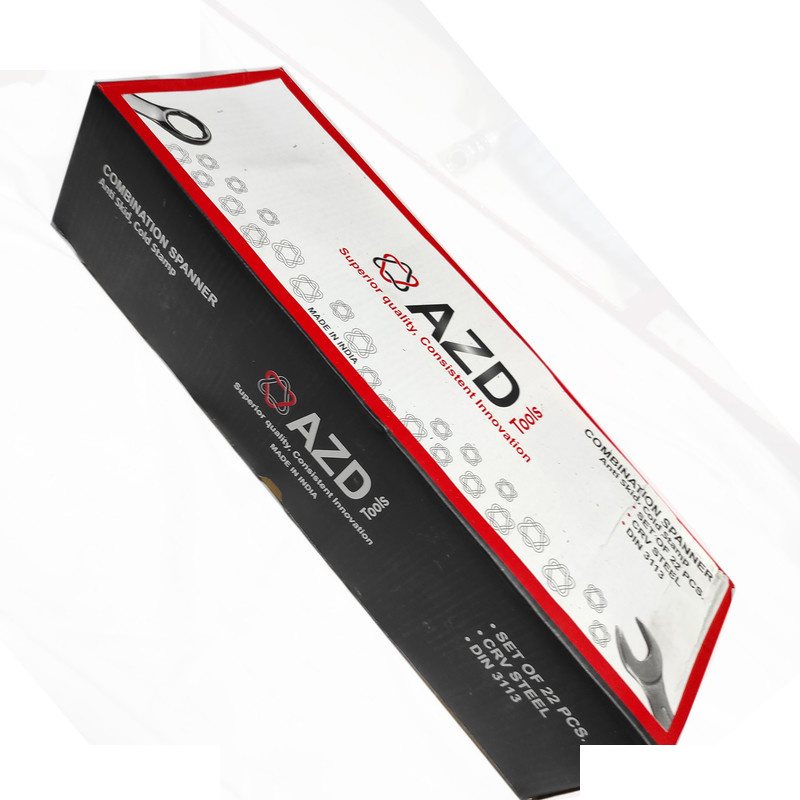 آچار یکسر تخت و یکسر رینگی ای زد دی  مدل SMT-22PCS-INDIA-COMBIMATIONSPANNER Lمچموعه 22 عددی