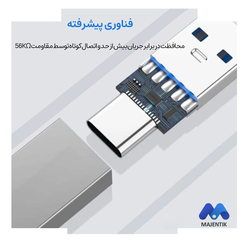 مبدل USB-C به USB مجنتیک مدل CU4 مبدل USB-C به USB مجنتیک مدل CU4