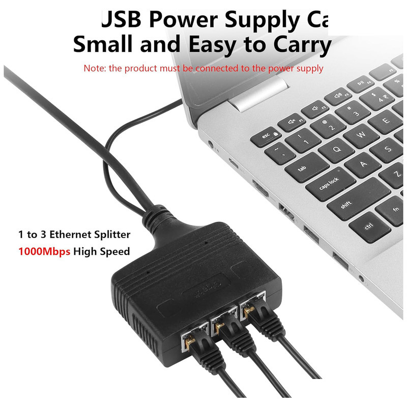 آداپتور شبکه 1 به 3 گیگابات مدل RJ45-s آداپتور شبکه 1 به 3 گیگابات مدل RJ45-s
