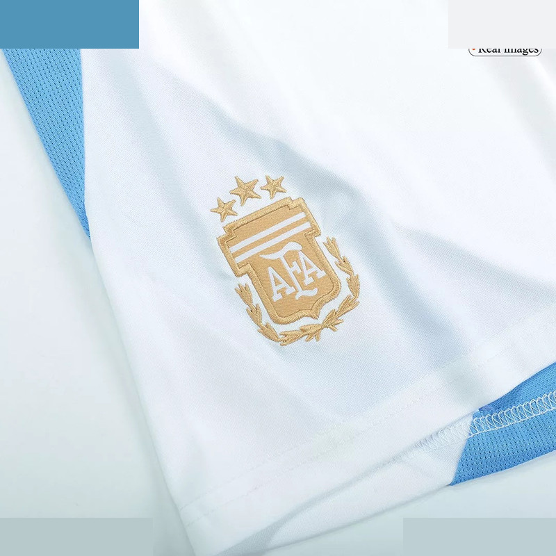 شلوارک ورزشی مردانه مدل آرژانتین Home 2024 سفید شلوارک ورزشی مردانه مدل آرژانتین Home 2024 سفید