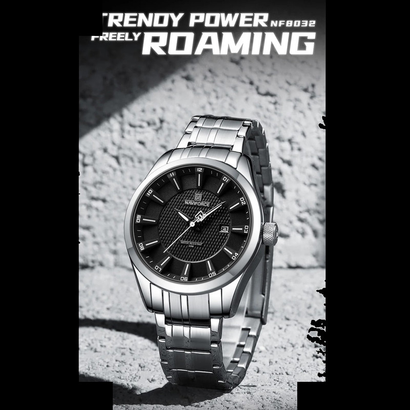 ساعت مچی عقربهای مردانه نیوی فورس مدل NF8032SB