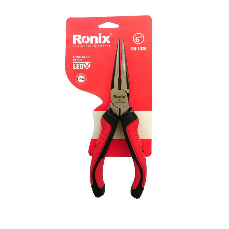 انبر دم باریک رونیکس مدل RON-1326 سایز 6 اینچ انبر دم باریک رونیکس مدل RON-1326 سایز 6 اینچ