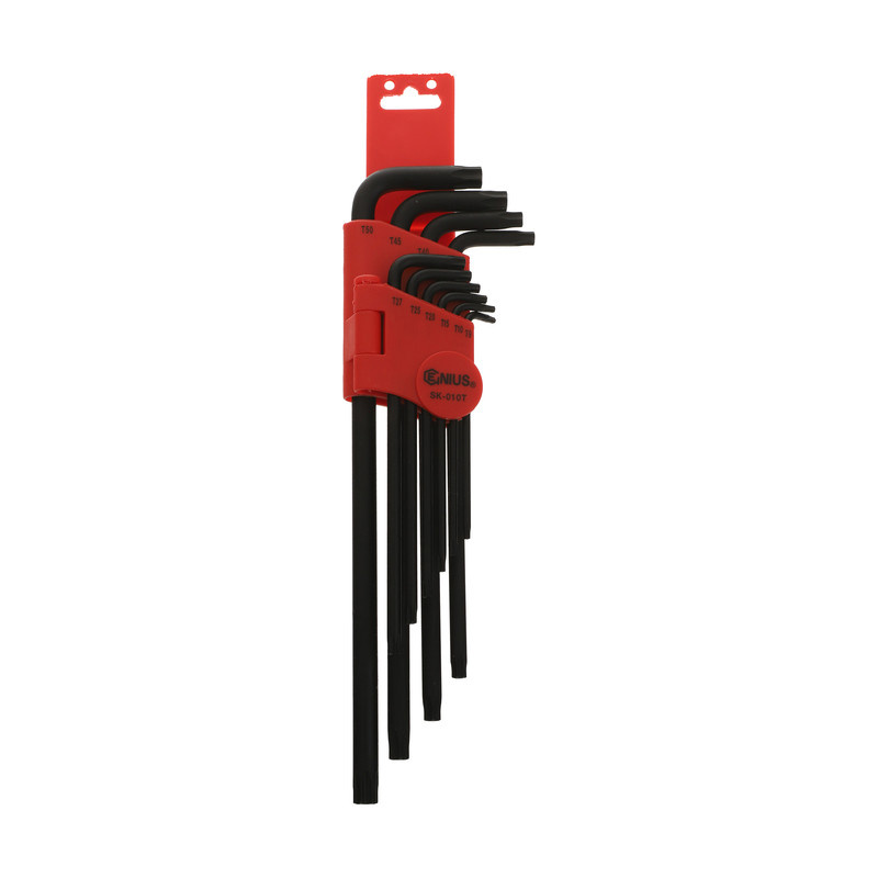 آچار ستاره ای جنیوس تولز مدل SK-010T مجموعه 10 عددی آچار ستاره ای جنیوس تولز مدل SK-010T مجموعه 10 عددی