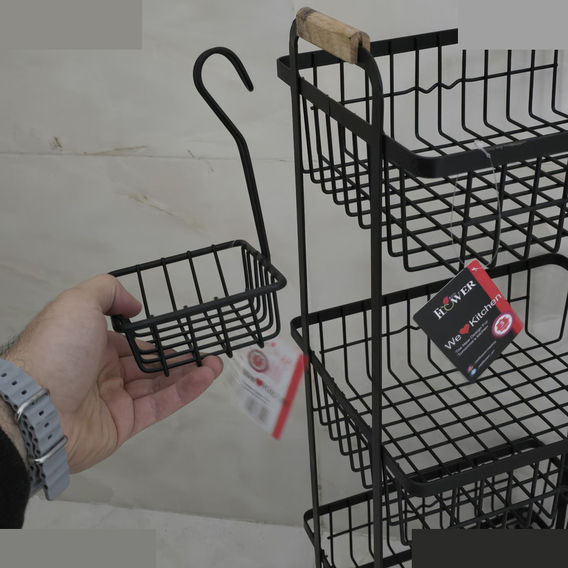 سبد سیب زمینی و پیاز فلاور مدل 3 طبقه کد 477