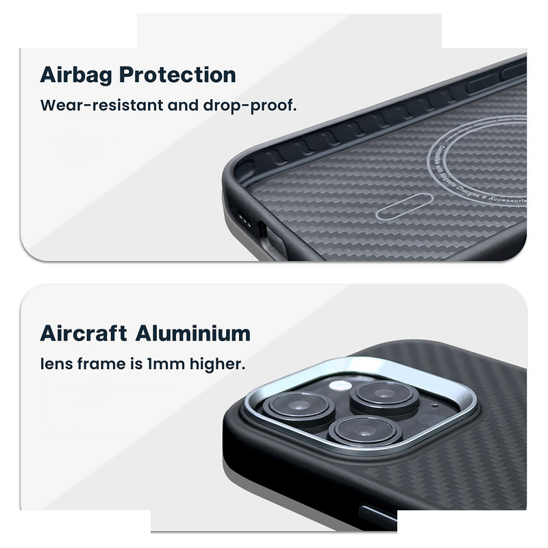 کاور اپیکوی مدل Slim Carbonic Fiber Magnetic مناسب برای گوشی موبایل اپل iPhone 17 Pro Max کاور اپیکوی مدل Slim Carbonic Fiber Magnetic مناسب برای گوشی موبایل اپل iPhone 17 Pro Max