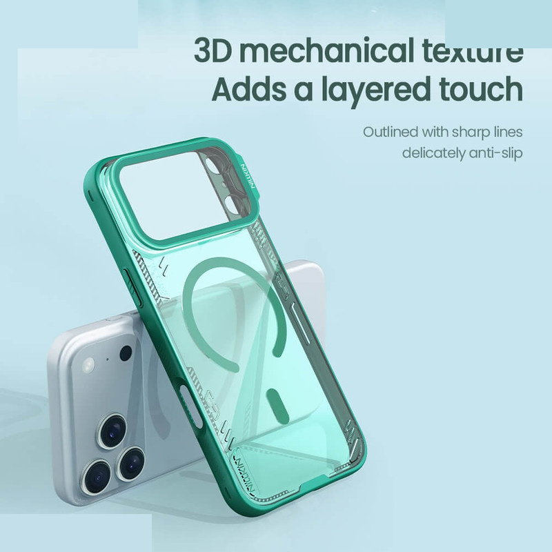 کاور نیلکین مدل Iceblade Prop Frame Transparent Lens Magnetic مناسب برای گوشی موبایل اپل iPhone 17 Pro کاور نیلکین مدل Iceblade Prop Frame Transparent Lens Magnetic مناسب برای گوشی موبایل اپل iPhone 17 Pro