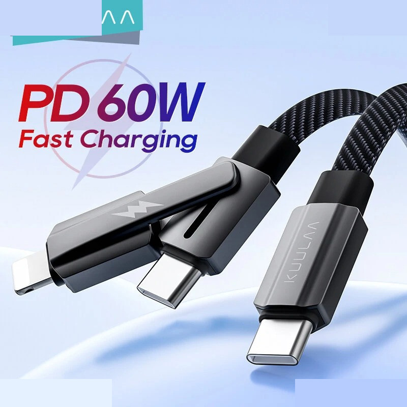 کابل تبدیل USB-C به USB-C / لایتنینگ  کولا مدل KL-X72 طول 2 متر
