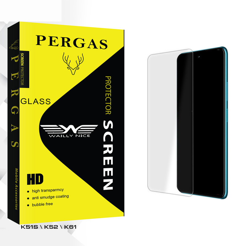 محافظ صفحه نمایش شیشه ای وایلی نایس مدل Pergas Glass MIX مناسب برای گوشی موبایل ال جی K51S \ K52 \ K61 محافظ صفحه نمایش شیشه ای وایلی نایس مدل Pergas Glass MIX مناسب برای گوشی موبایل ال جی K51S \ K52 \ K61