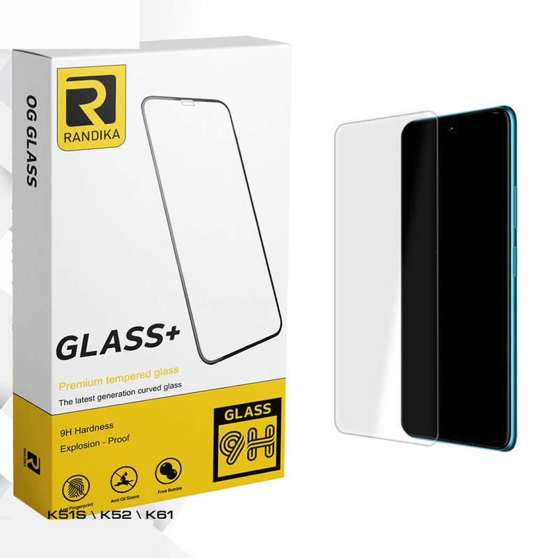 محافظ صفحه نمایش شیشه ای راندیکا مدل Randika Glass MIX مناسب برای گوشی موبایل ال جی K51S \ K52 \ K61 محافظ صفحه نمایش شیشه ای راندیکا مدل Randika Glass MIX مناسب برای گوشی موبایل ال جی K51S \ K52 \ K61