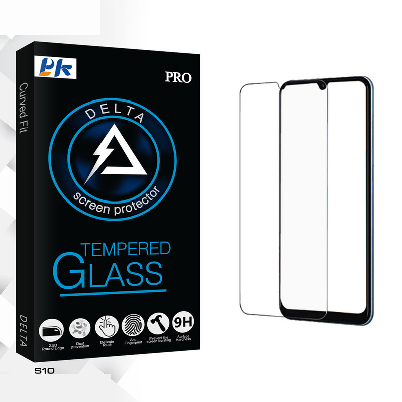 محافظ صفحه نمایش شیشه ای پی کی مدل Delta Glass مناسب برای گوشی موبایل جی پلاس S10 محافظ صفحه نمایش شیشه ای پی کی مدل Delta Glass مناسب برای گوشی موبایل جی پلاس S10
