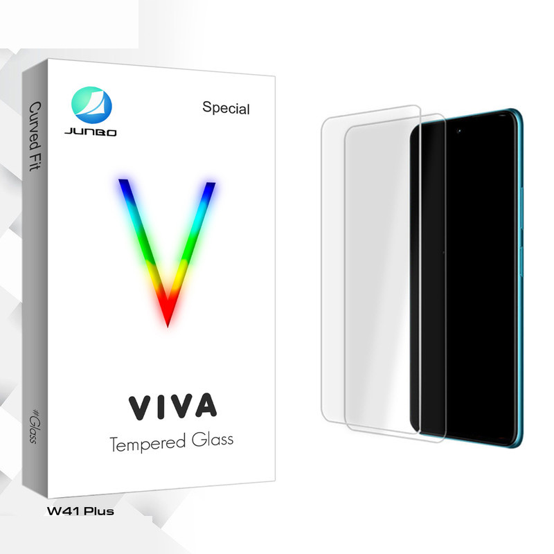محافظ صفحه نمایش شیشه ای جانبو مدل Viva Glass MIX مناسب برای گوشی موبایل ال جی W41 Plus بسته دو عددی محافظ صفحه نمایش شیشه ای جانبو مدل Viva Glass MIX مناسب برای گوشی موبایل ال جی W41 Plus بسته دو عددی