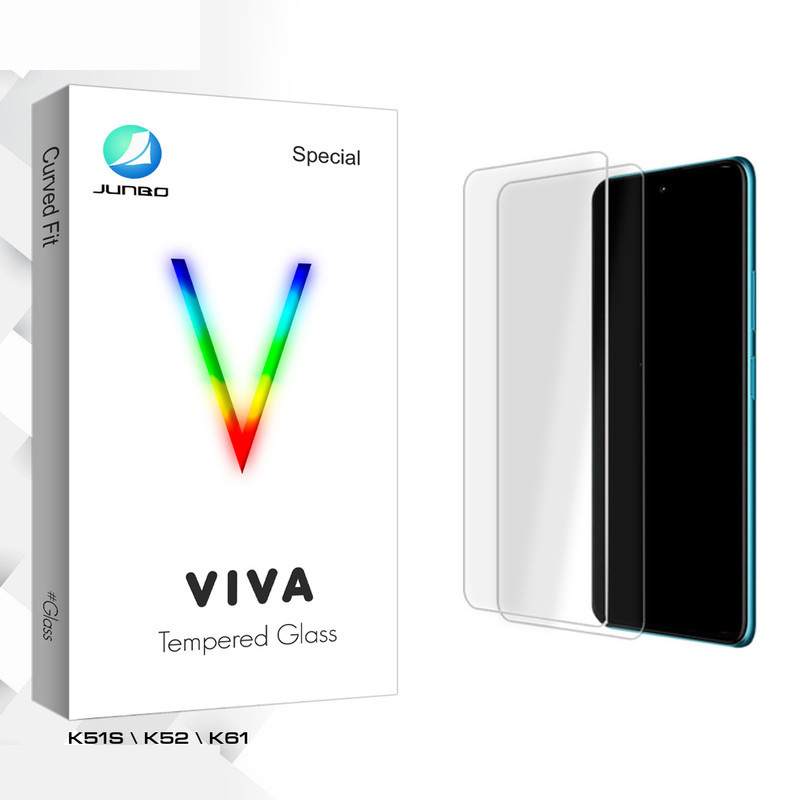 محافظ صفحه نمایش شیشه ای جانبو مدل Viva Glass MIX مناسب برای گوشی موبایل ال جی K51S \ K52 \ K61 بسته دو عددی محافظ صفحه نمایش شیشه ای جانبو مدل Viva Glass MIX مناسب برای گوشی موبایل ال جی K51S \ K52 \ K61 بسته دو عددی
