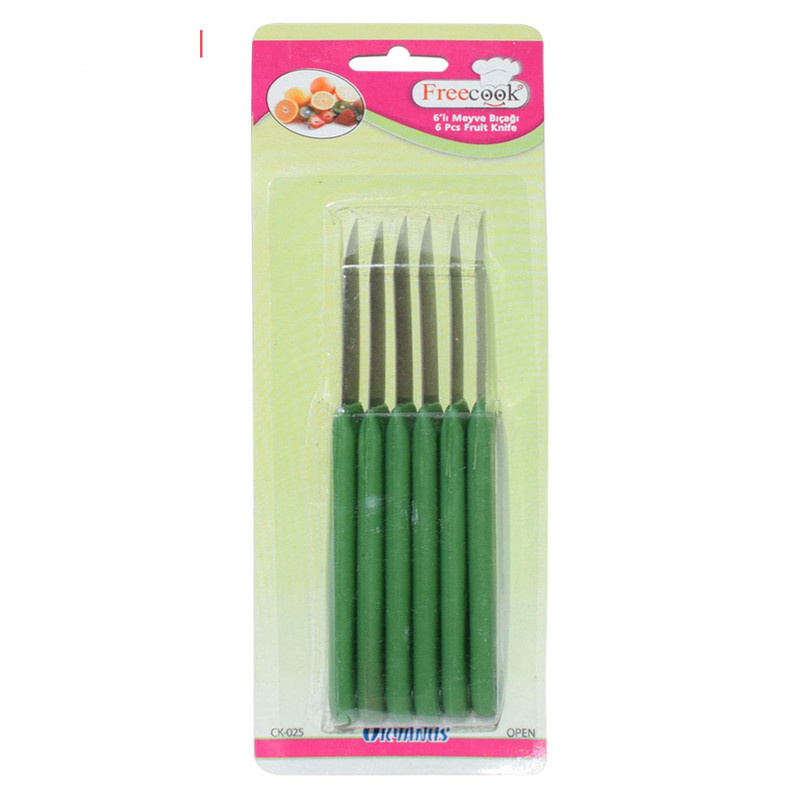 کارد میوه خوری مدل OKYANUS کد CK-025 مجموعه 6 عددی کارد میوه خوری مدل OKYANUS کد CK-025 مجموعه 6 عددی
