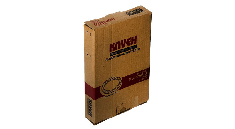 دیس بلور کاوه طرح مروارید مدل PL0120GCL بسته 2 عددی
