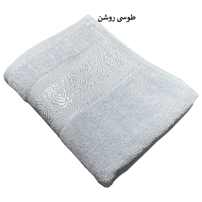 حوله دستی شایسته مدل روژان سایز 32×57 سانتی متر حوله دستی شایسته مدل روژان سایز 32×57 سانتی متر