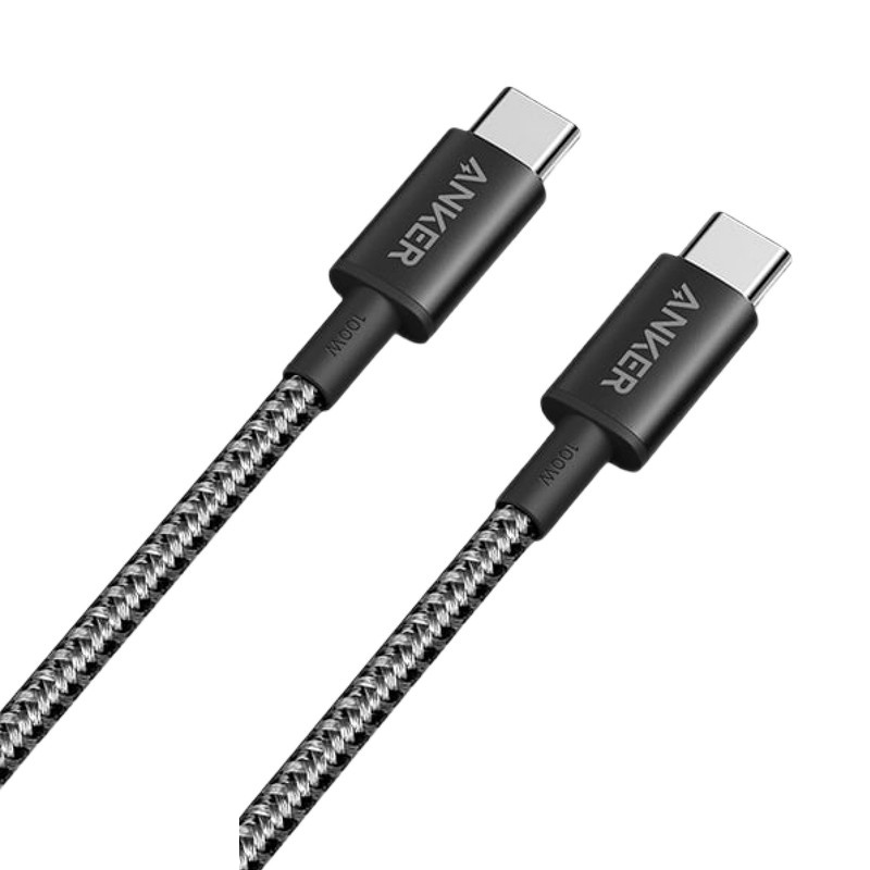 کابل تبدیل USB-C به USB-C انکر مدل Nylon A8753 طول 1.8 متر کابل تبدیل USB-C به USB-C انکر مدل Nylon A8753 طول 1.8 متر
