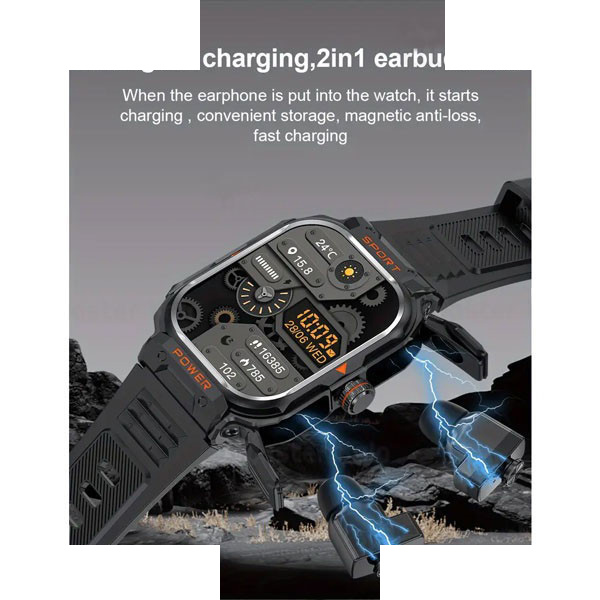 ساعت هوشمند گرین لاین مدل FIT-GEAR TWS ساعت هوشمند گرین لاین مدل FIT-GEAR TWS