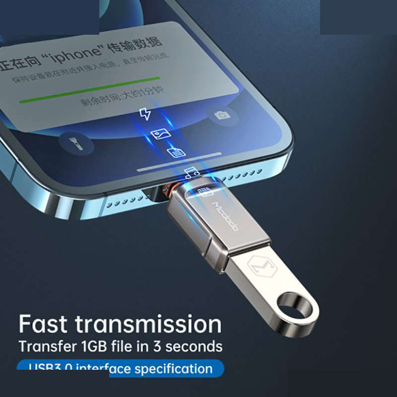 مبدل USB به لایتینینگ مک دودو مدل OT-8600 مبدل USB به لایتینینگ مک دودو مدل OT-8600