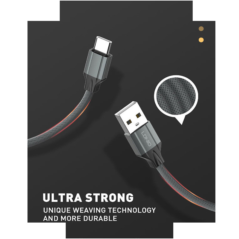 کابل تبدیل USB به microUSB الدینیو مدل LS441 01st طول 1 متر کابل تبدیل USB به microUSB الدینیو مدل LS441 01st طول 1 متر
