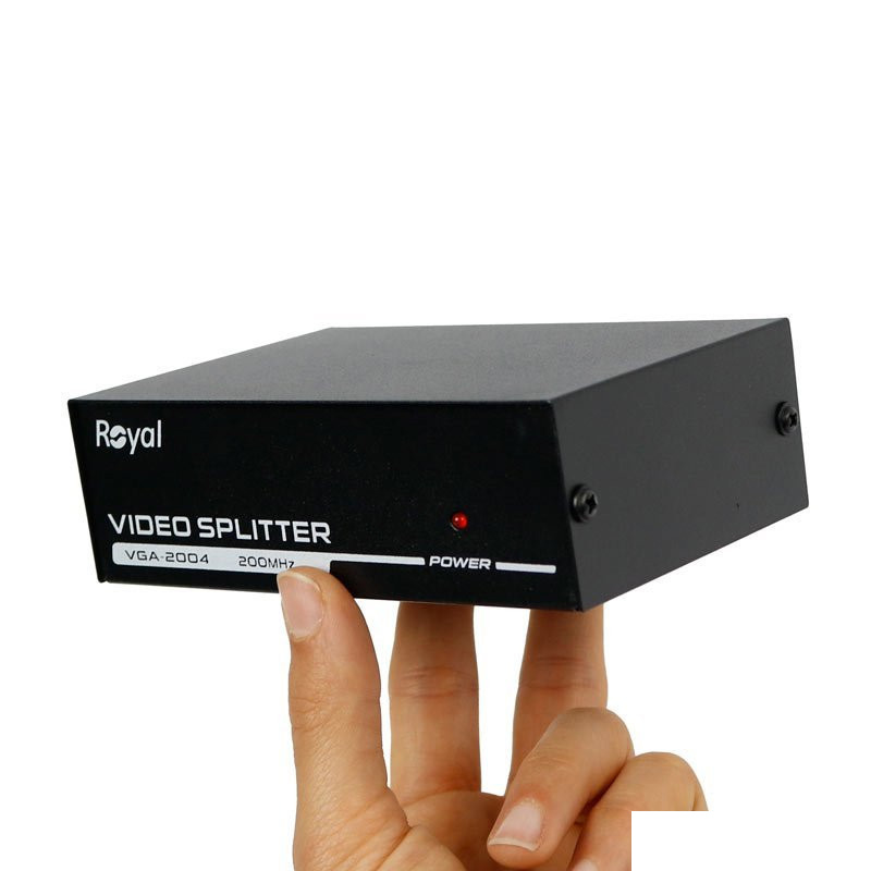 اسپلیتر 4 پورت VGA رویال مدل VGA-2004 اسپلیتر 4 پورت VGA رویال مدل VGA-2004