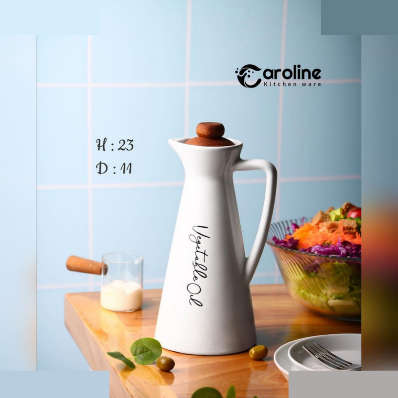 ظرف روغن کارولین کیچن ور مدل White.V ظرف روغن کارولین کیچن ور مدل White.V
