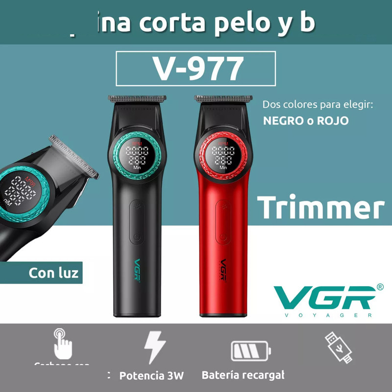 ماشین اصلاح موی سر و صورت وی جی ار مدل v-977 ماشین اصلاح موی سر و صورت وی جی ار مدل v-977