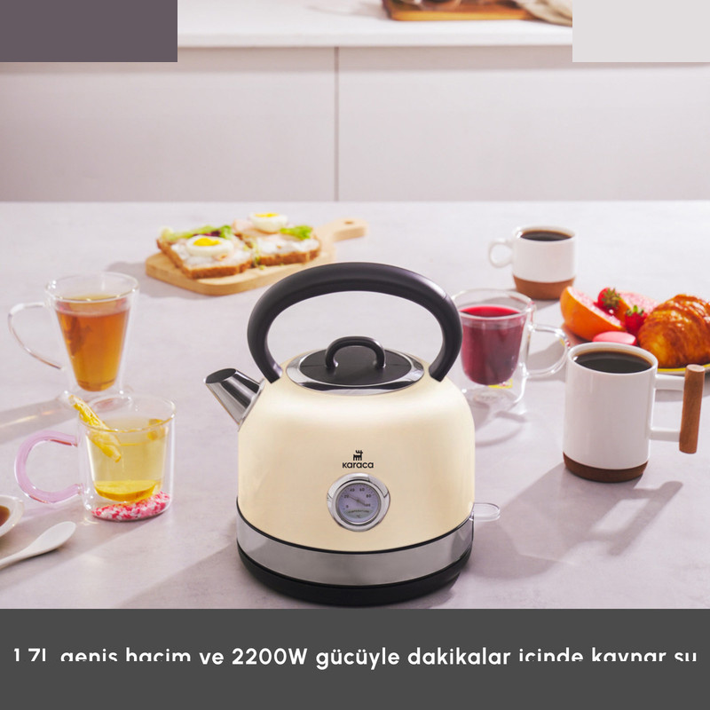 کتری برقی کاراجا مدل Retro 2202 گنجایش 1.7 لیتر کتری برقی کاراجا مدل Retro 2202 گنجایش 1.7 لیتر