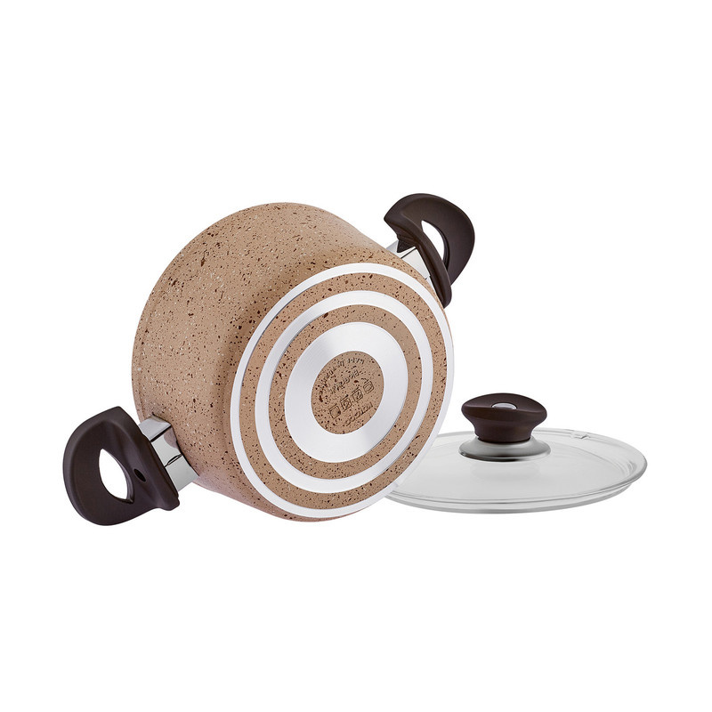 سرویس قابلمه و تابه بیوگرانیتی 13 پارچه کاراجا مدل Hazel Biogranit همراه با ابزار آشپزی سرویس قابلمه و تابه بیوگرانیتی 13 پارچه کاراجا مدل Hazel Biogranit همراه با ابزار آشپزی
