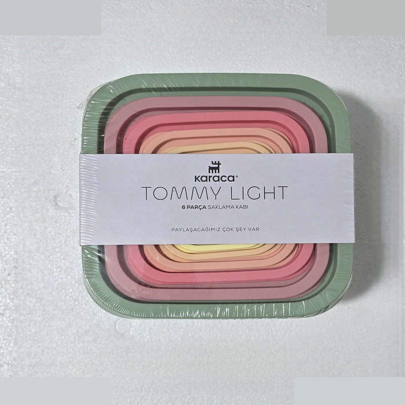 ظرف نگهدارنده کاراجا مدل Tommy Light مجموعه 6 عددی