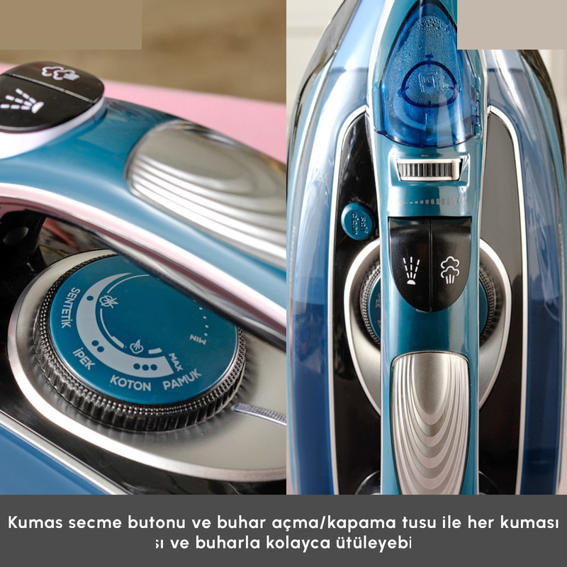 اتو بخار 3000 وات کاراجا مدل Vantuz Ultrasteam اتو بخار 3000 وات کاراجا مدل Vantuz Ultrasteam